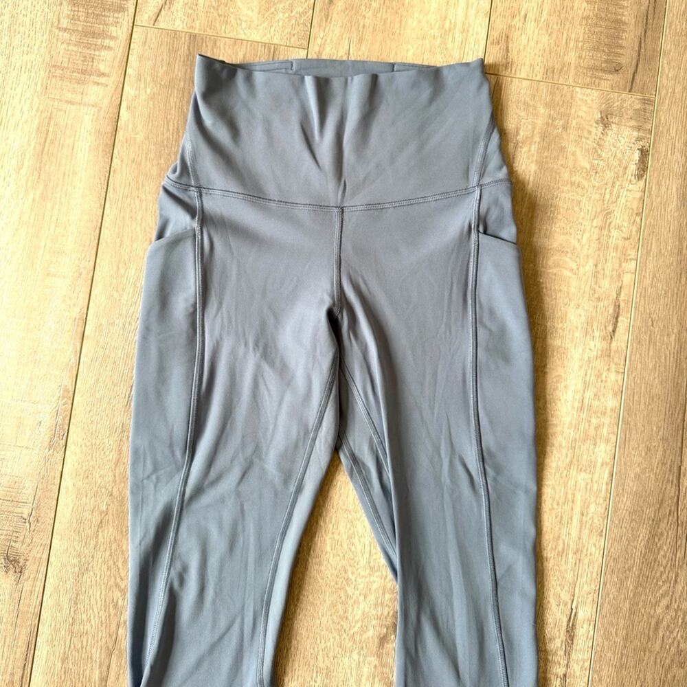 Lululemon Align High Rise Leggings 28” Pockets Washed Denim Size 4 Minimalist - Picture 5 of 8